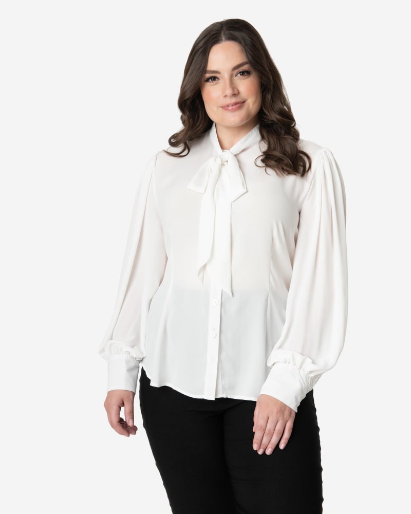 Plus size white dress blouse outlet